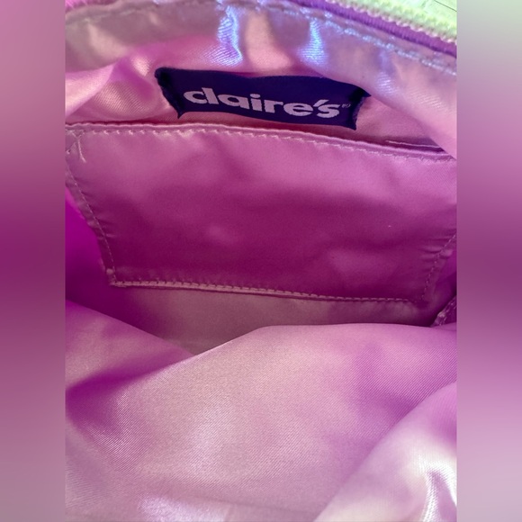 Claire's Purple Sequin Shoulder Bag - Picture 4 of 6